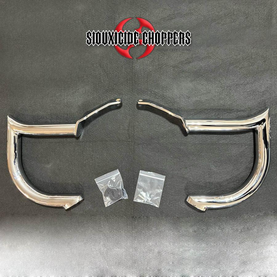 Siouxicide Choppers サドルバッグガード クローム ハーレー FLHX 