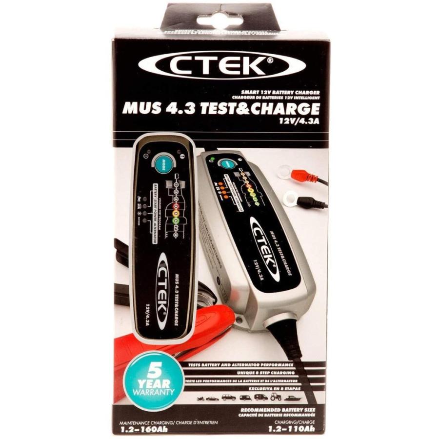 CTEK MUS 4.3 12Volt 自動8ステップ バッテリー・チャージャー : HD
