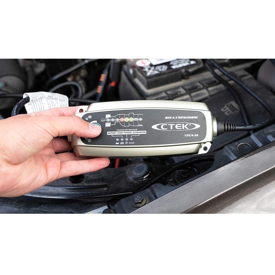 CTEK MUS 4.3 12Volt 自動8ステップ バッテリー・チャージャー : HD