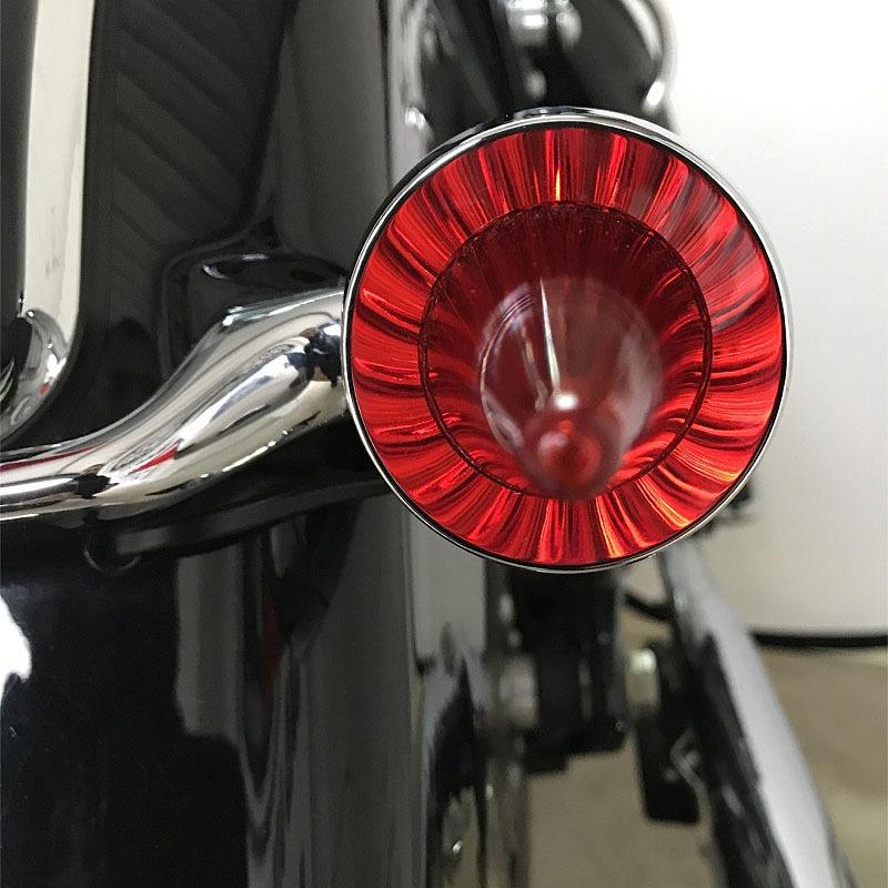 スーパーソニックスタイル ウインカーレンズ レッド クロームベゼル