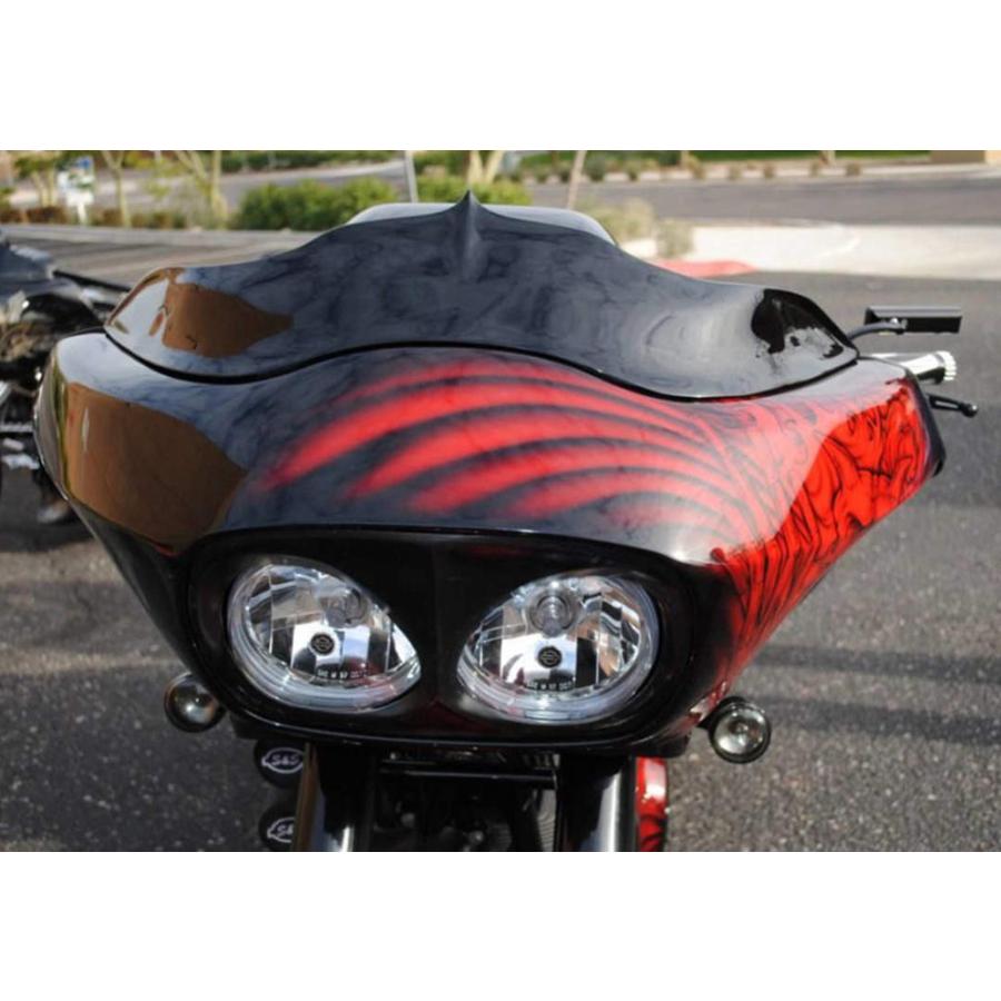 ロードグライドウィンドシールド　FLTR シールド　ダーティーバートシールド Dirty Bird Concepts Wicked ロードグライド ウィンドシールド : HD