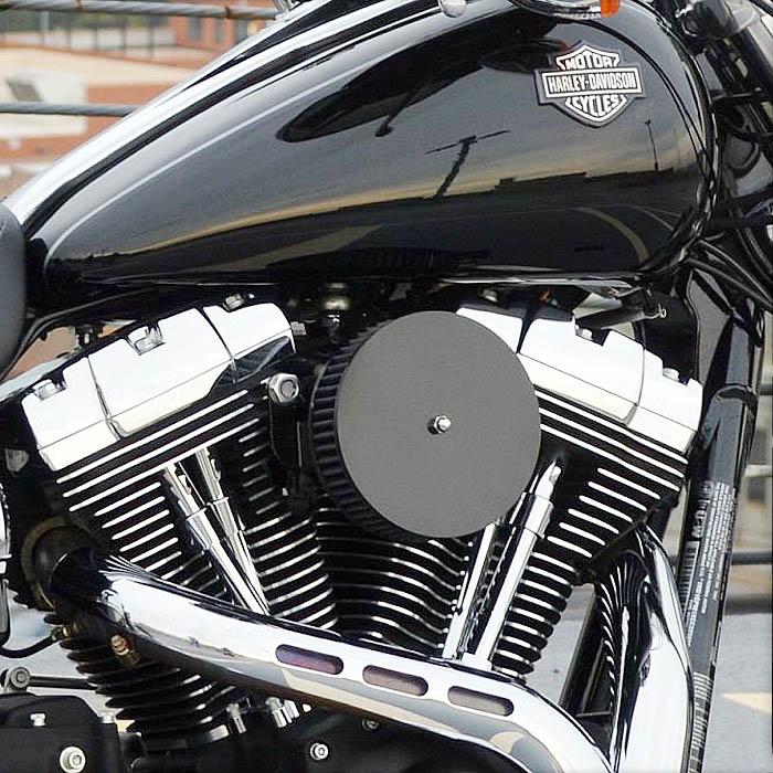 DKcustom ブラック ハイフロー587 エアクリーナー (Premium Breather 