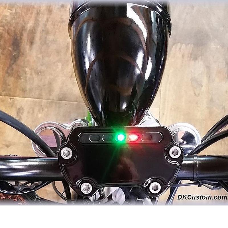 DK-Custom インジケータ ハンドルクランプ ブラック : HD-PARTS