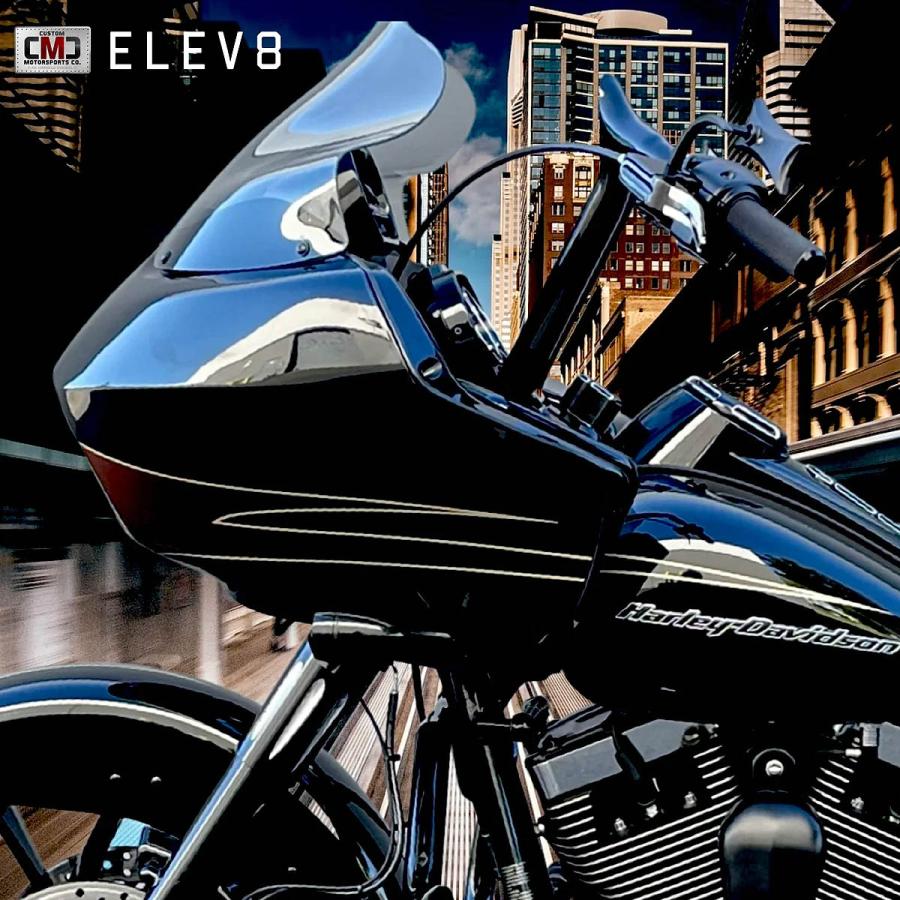2015以降ロードグライド ELEV8 ハンドルバー 14インチ グロスブラック 