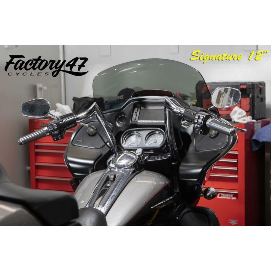 HB1825012C:Factory47 シグネチャー ハンドルバー FLTR クローム 12