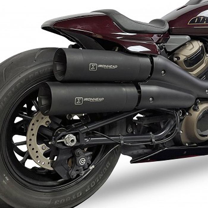 IXIL HC2 IRONHEAD ラウンドマフラー用 COLTスタイル アルミエンドキャップの画像