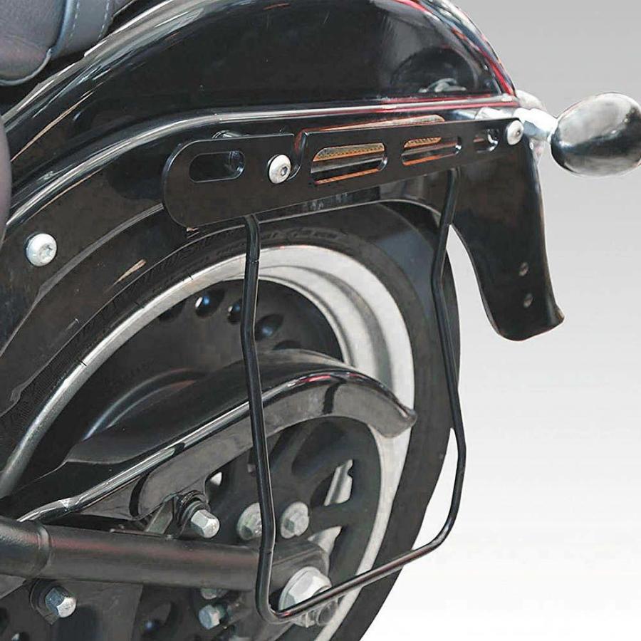 キジマ HD-08005 サドルバッグガード FLSTF/B用 左側 ブラック : HD