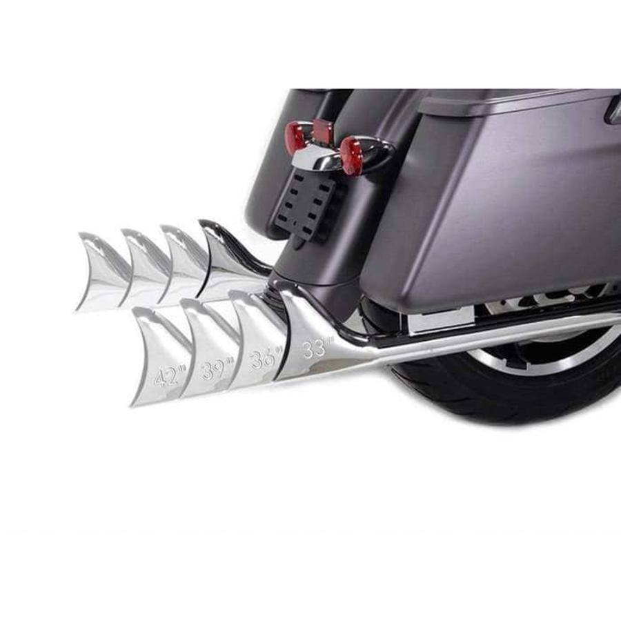 Sharkroad M8 ツーリング用 36インチ・フィッシュテールマフラー