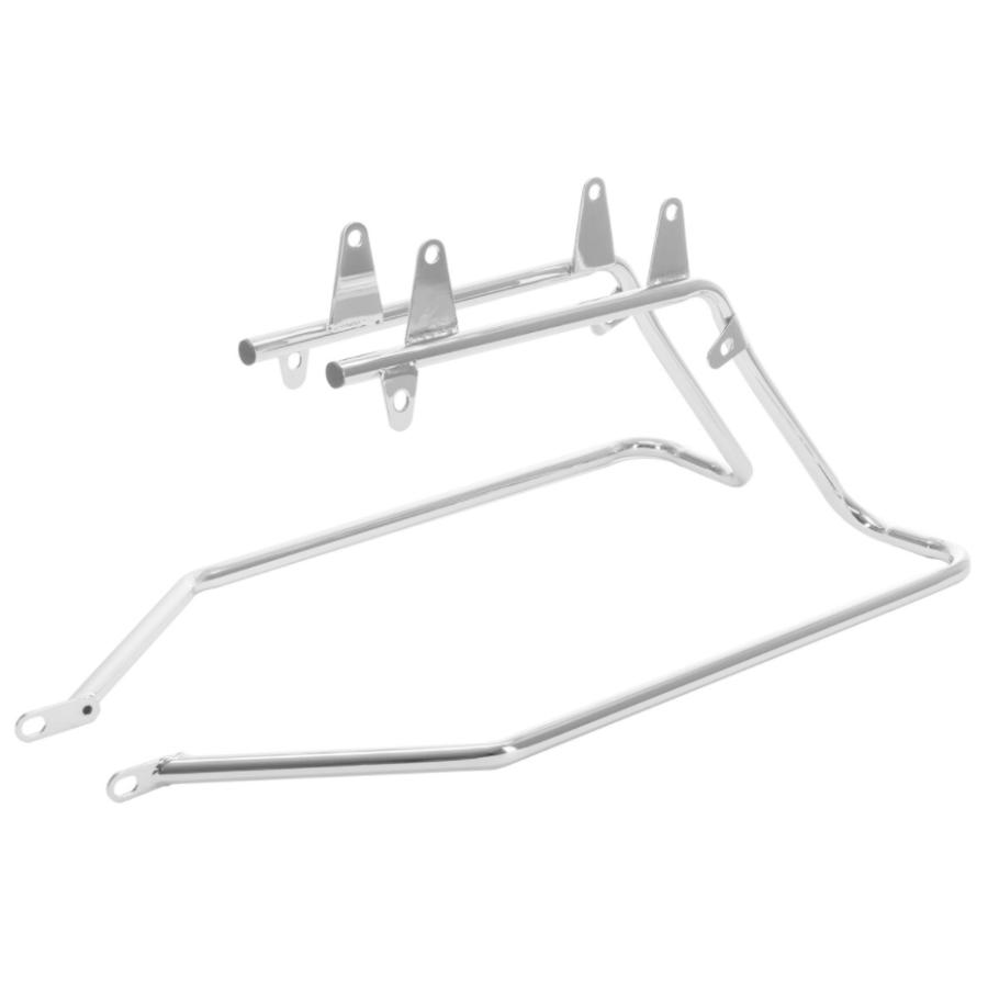 HOG WORKZ ストレッチサドルバッグコンバージョンキット クロームブラケット/ビビッドブラック_3