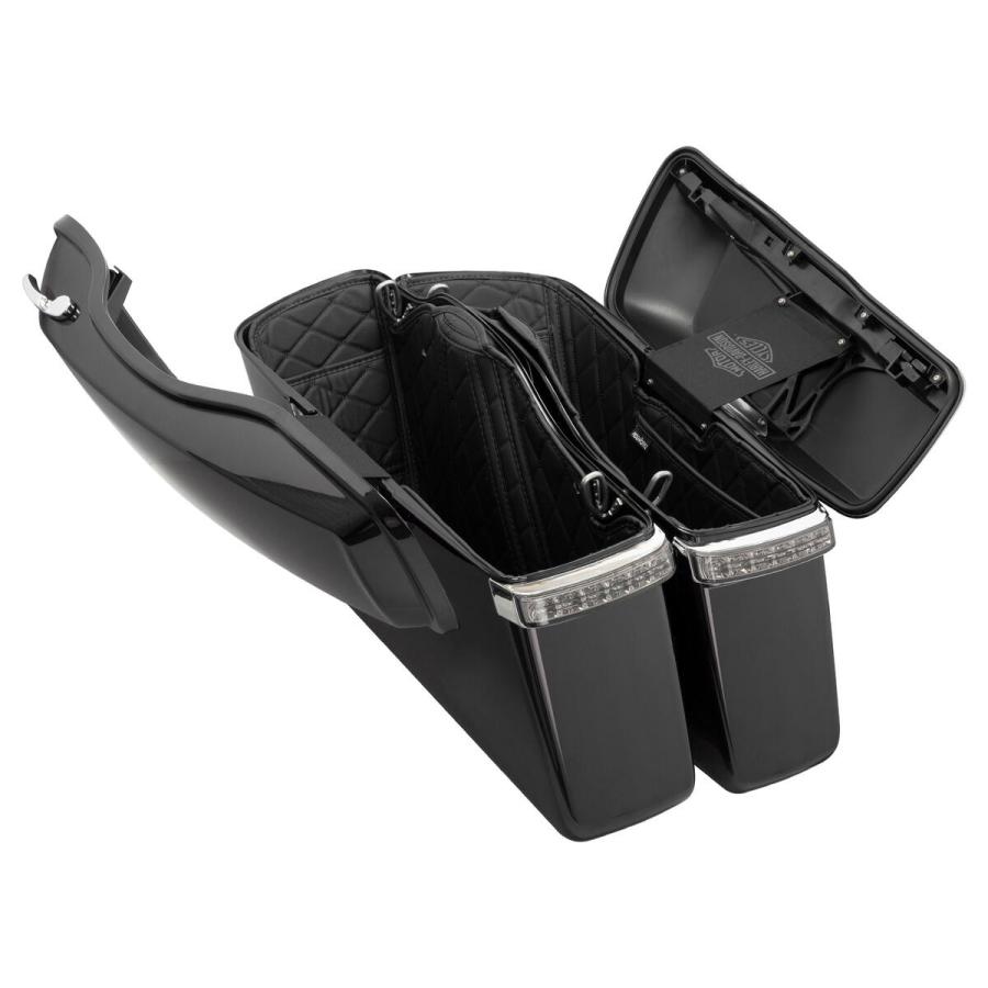 HOG WORKZ スタンダードサドルバッグ用ライナー ブラック/ブラックステッチ 2014〜 ツーリング HW301029