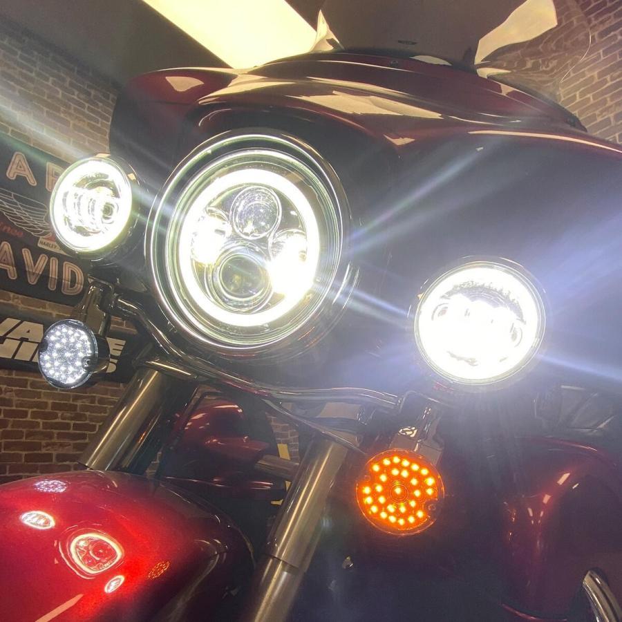 HOG WORKZ LEDフロントシーケンシャルウィンカー フラットタイプ