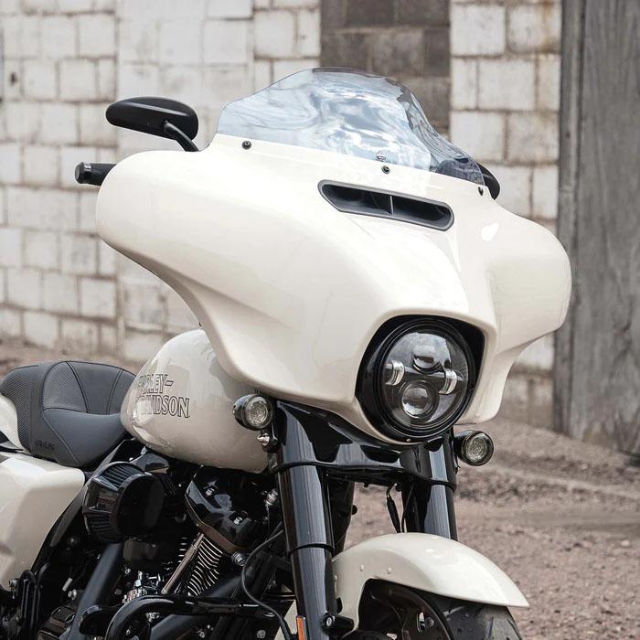 2014以降 FLHT、FLHX KOLOR FLARE ウインドシールド 6.5インチ ブルー