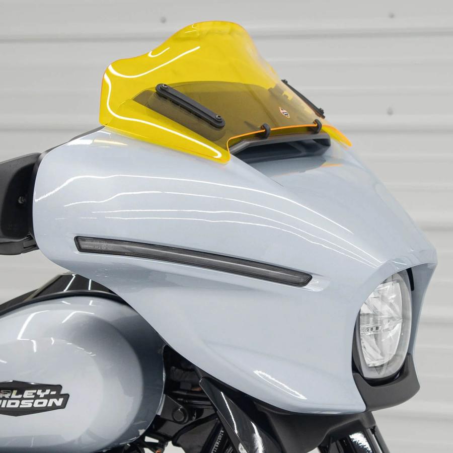 クロックワークス Kolor FLAREウインドシールド 8インチ イエロー 2024
