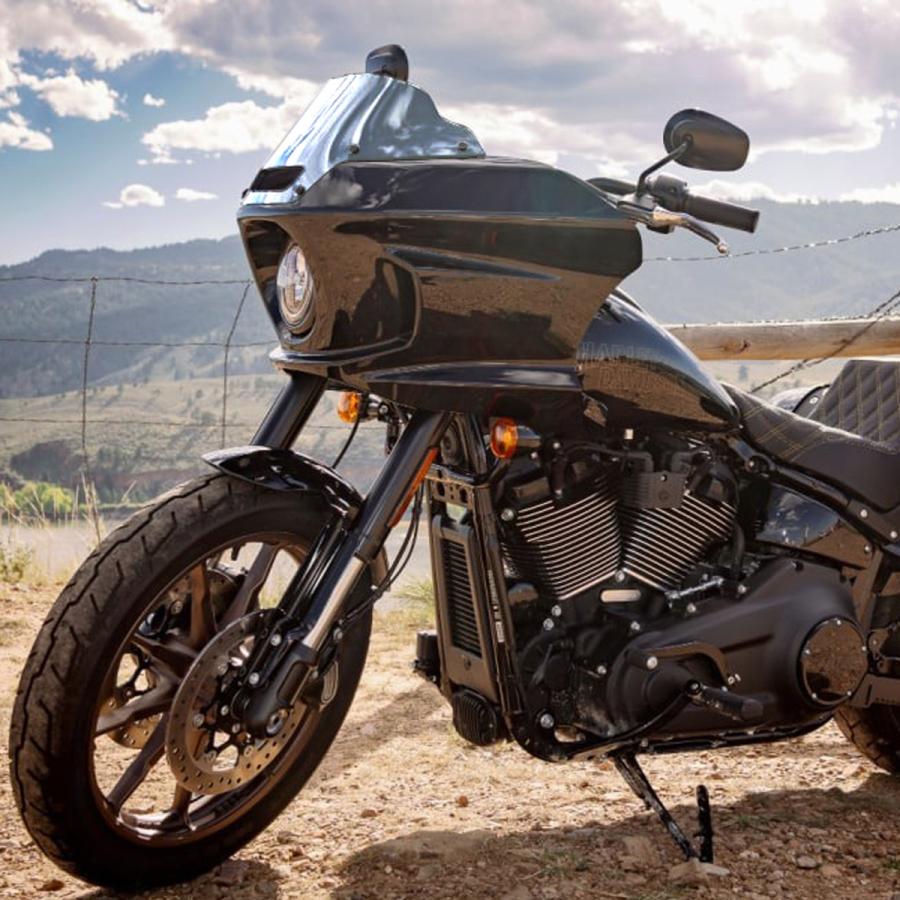 ハーレー M8 ローライダーST、エルディアブロ サマースクリーン ベント 