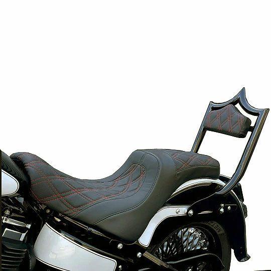 M8ソフテイル レベルアップ居敷き レッドダブルダイアモンドステッチ CMC シート-車、バイク、自転車-外装パーツ