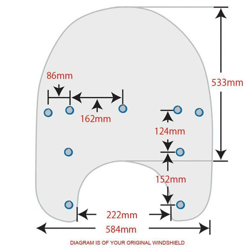 Memphis Shades スクリーン　FLソフテイル 21インチ クリアー メンフィスシェード シールド 21インチ クリア リプレイス FL