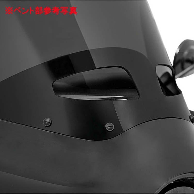 メンフィスシェード MEP87412 メンフィスシェード ロードウォリアー用ウインドシールド ベント付き ブラックスモーク 11インチ ダイナ、ソフテイル_1