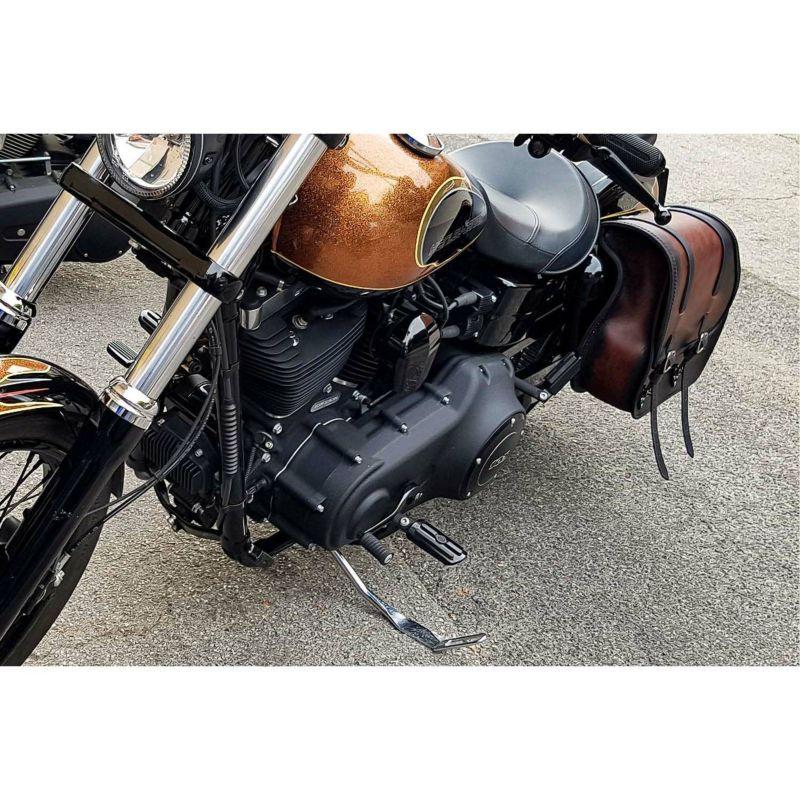 エンズクオイオ Middle Dyna レザーサドルバッグ 29.5L (ディスト