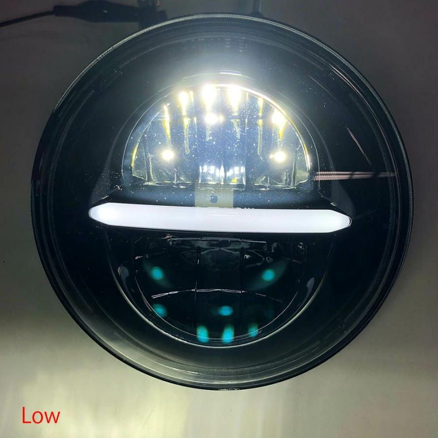 MS-1057-B リフレクターLED 5-3/4インチ・ヘッドライト ブラック : HD