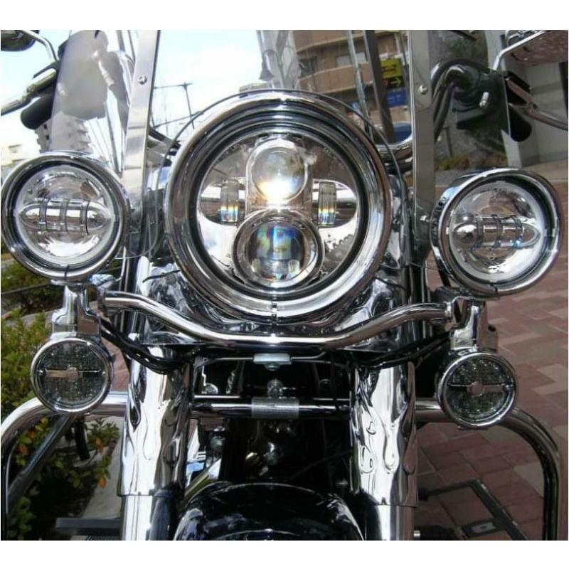 MS-FG30B-C LED補助ライト 4インチ クローム : HD-PARTS ハーレー