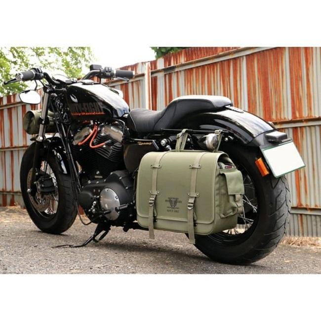 ミリタリーテイスト・ナイロンサドルバッグ カーキ NB-182-BK DEGNER