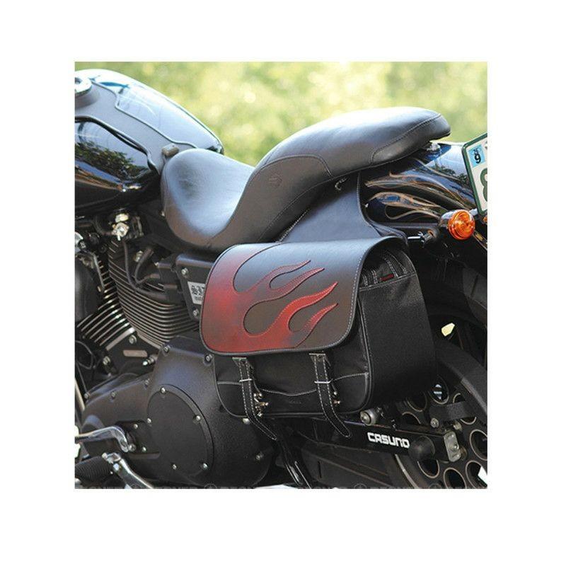 デグナー NB-4FBV ナイロンサドルバッグ ヴィンテージレッド 片側14L 