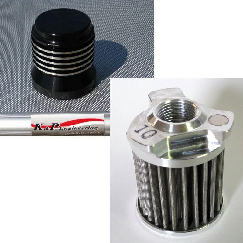 K&P オイルフィルター S1A ブラック K&P OIL-FILTER-S1ABE ハイパフォーマンス・オイルフィルターキット