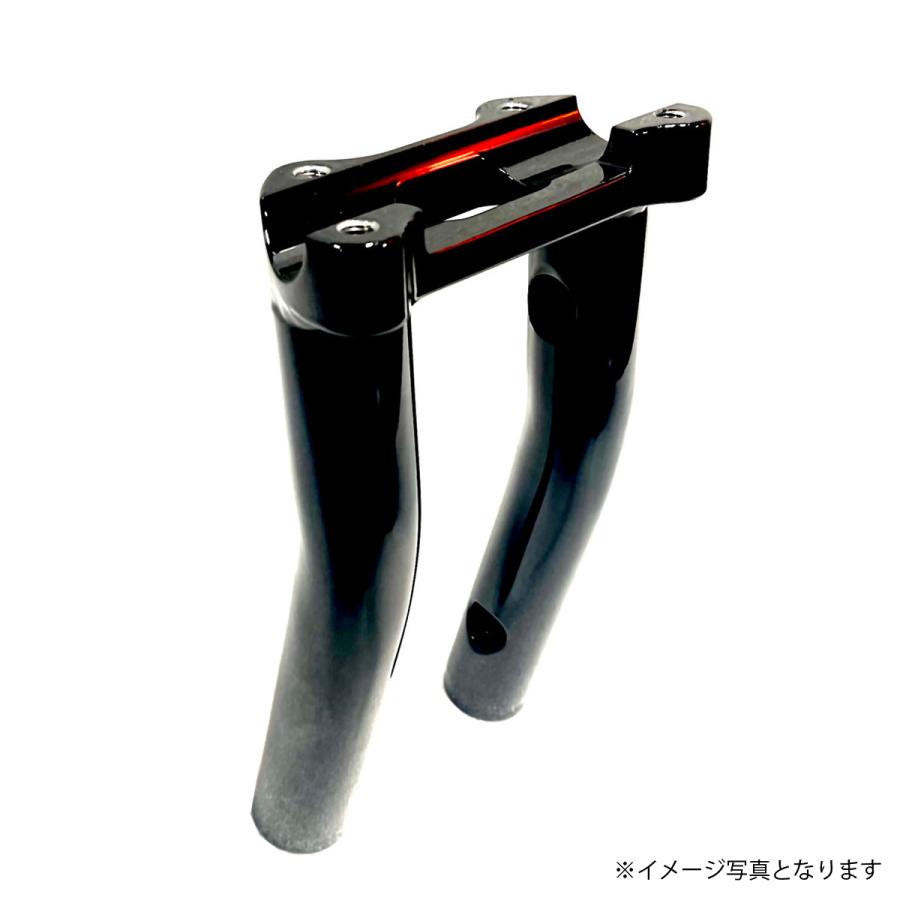 ローライダーS用 ワンピースライザー 10インチ グロスブラック BUNG 