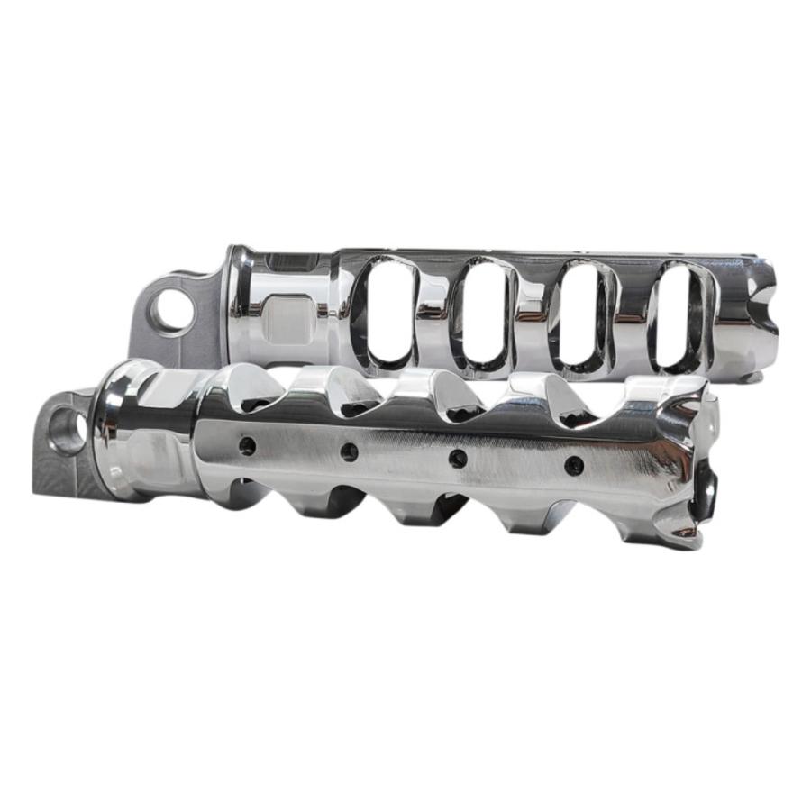 Accutronix マズルブレーキ フットペグ クローム