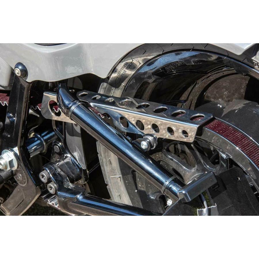 安価 Ricks Motorcycles M8ソフテイル用 ラウンドホール ベルトガード ポリッシュ 全日本送料無料