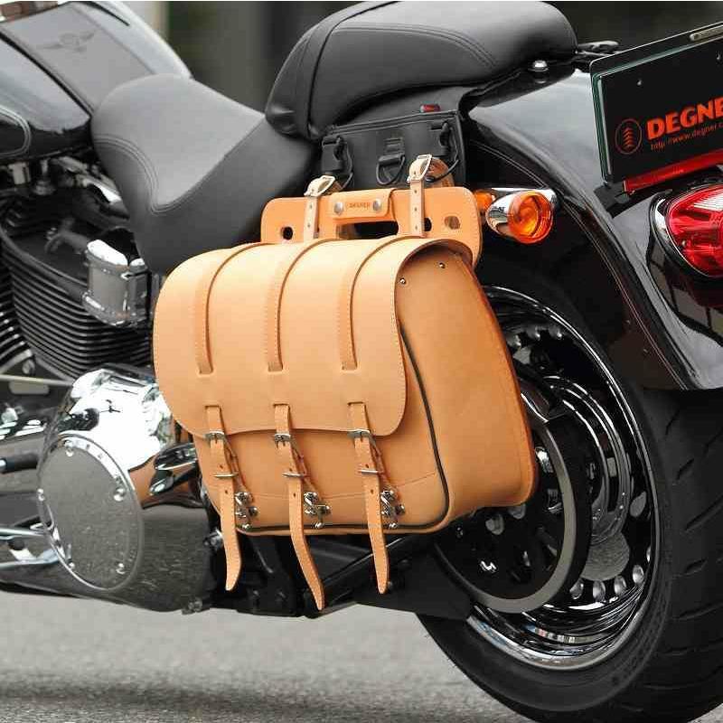 デグナー SB-18-TAN ラージ本革サドルバッグ クラシックタイプ タン 