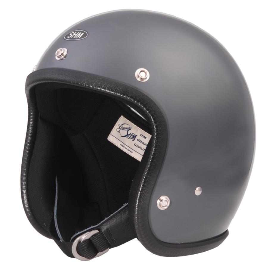美品　SHM ヘルメット　グレー SHM Genuine ジェットヘルメット ガンシップグレー ディン マーケット