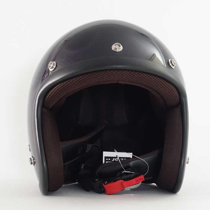 フレイムデザイン ジェットヘルメット JGシリーズ GHOST ゴーストフレイム ジェットヘルメット パープル