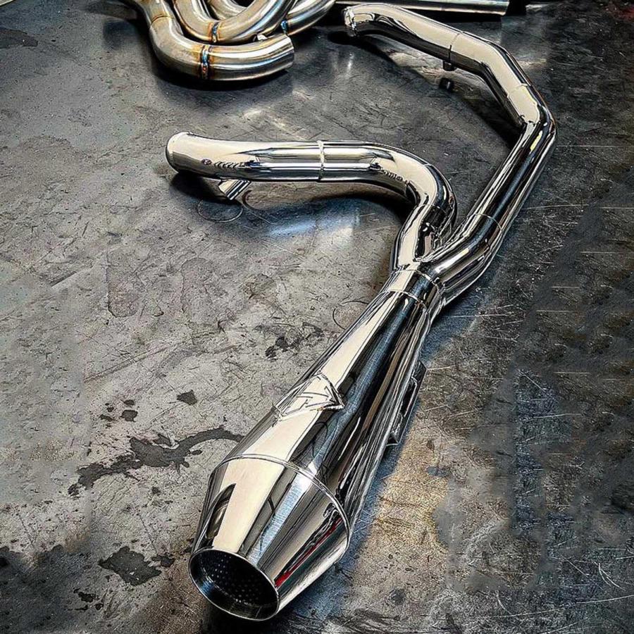 【39様】 M8 ツーリング ビッグボア フルエキゾーストマフラー (ポリッシュ) SP