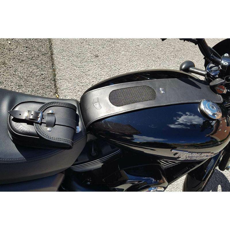 STREET BIKERS/タンクバッグ /ブラック エンズクオイオ Smart レザータンクバッグ (ブラック) ストリート : HD
