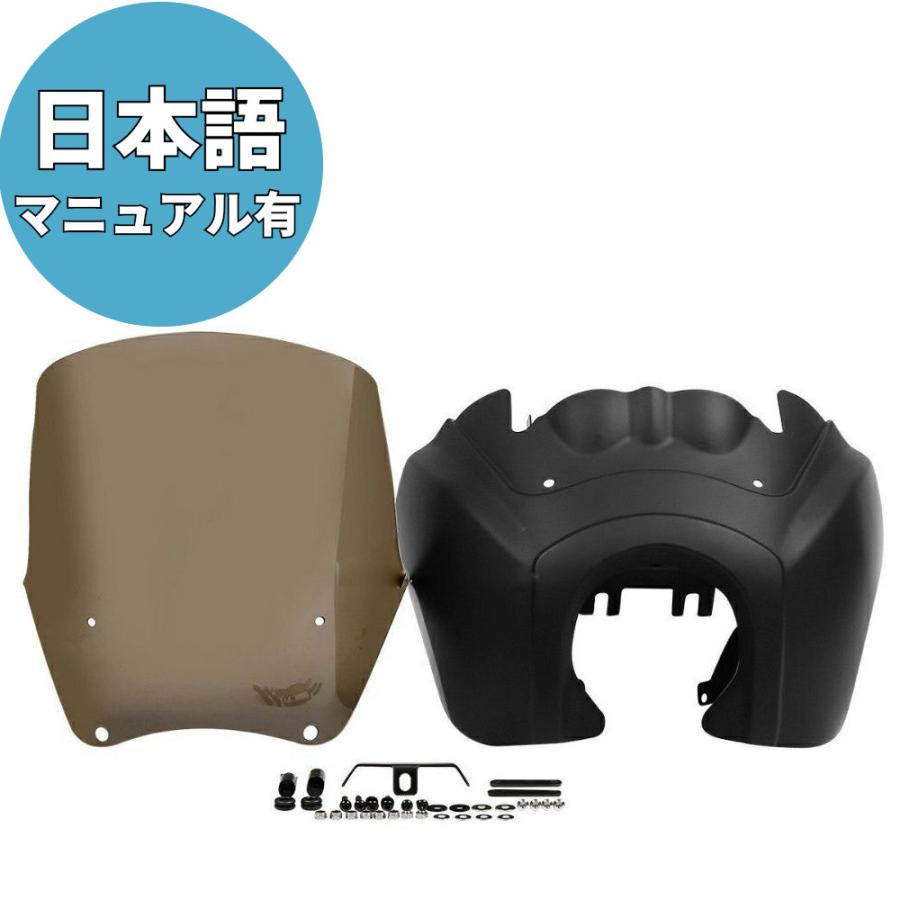 Tスポーツ フェアリング マットブラック 15インチ スモーク DYNA、FXFB