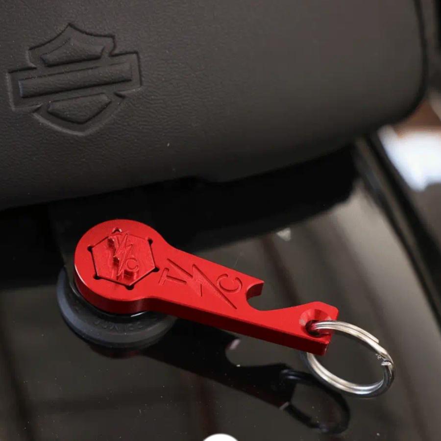 Thrashin Supply ボルト シートスクリュー&キーホルダー レッド