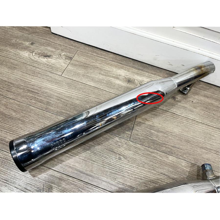 中古 COBRA 3インチ スリップオンマフラー RACE PRO TIPS クローム
