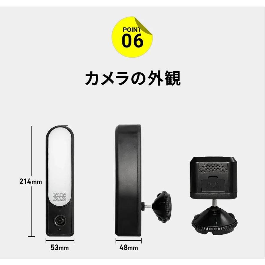 防犯カメラ Wi-Fi スマホ SDカード録画 ホワイトLED 高画質 高解像度