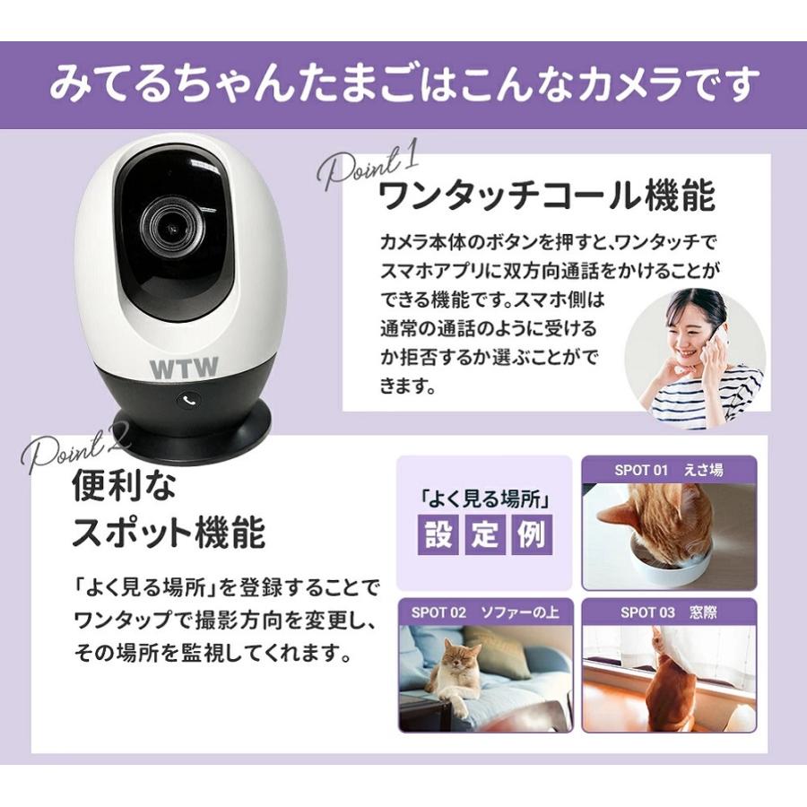 防犯カメラ ペット ワイヤレス 見守りカメラ 塚本無線 みてるちゃん