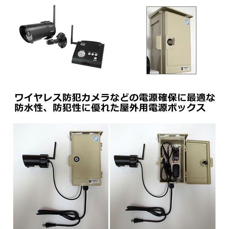 防犯カメラ用 ブレーカーボックス 屋外 電源用ボックス HDC-A0110 電源
