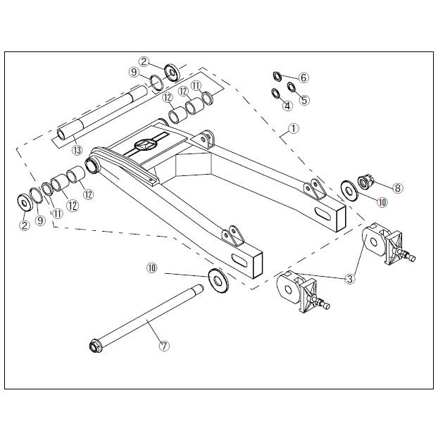 モリワキ Z2/Z1 モリワキ:MORIWAKI 角鉄スイングアーム 4.5インチ:Z系