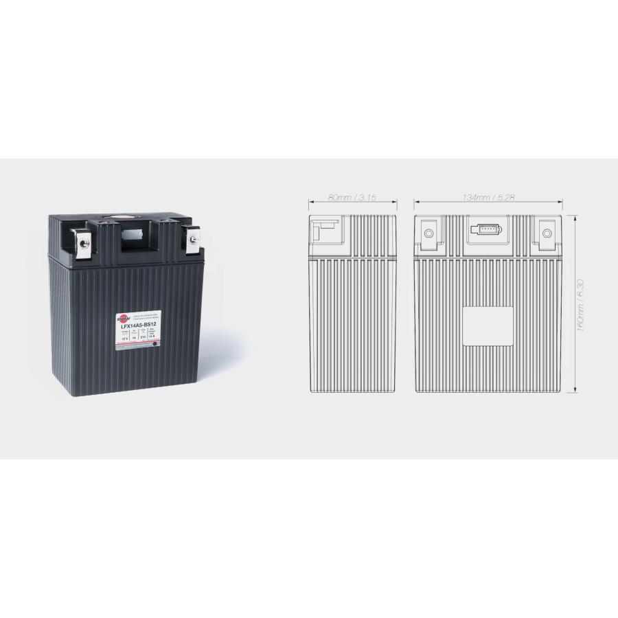 SHORAI SHORAI LFX バッテリー LFX14A5-BS12 (GSユアサ互換適合品番