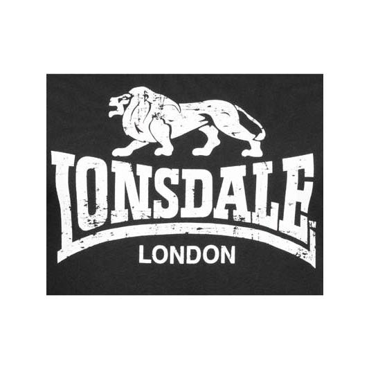 LONSDALE ロンズデール / ライオンロゴプリントTシャツ(SILVERHILL) Black -送料無料-｜he-lp｜03