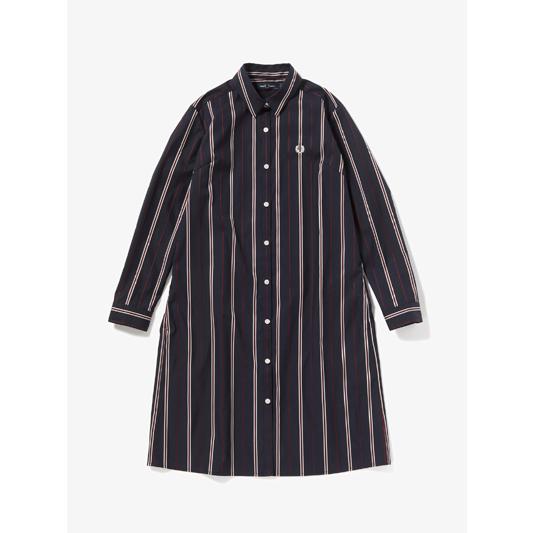 FRED PERRY フレッドペリー / レディースストライプシャツドレス(F8548 