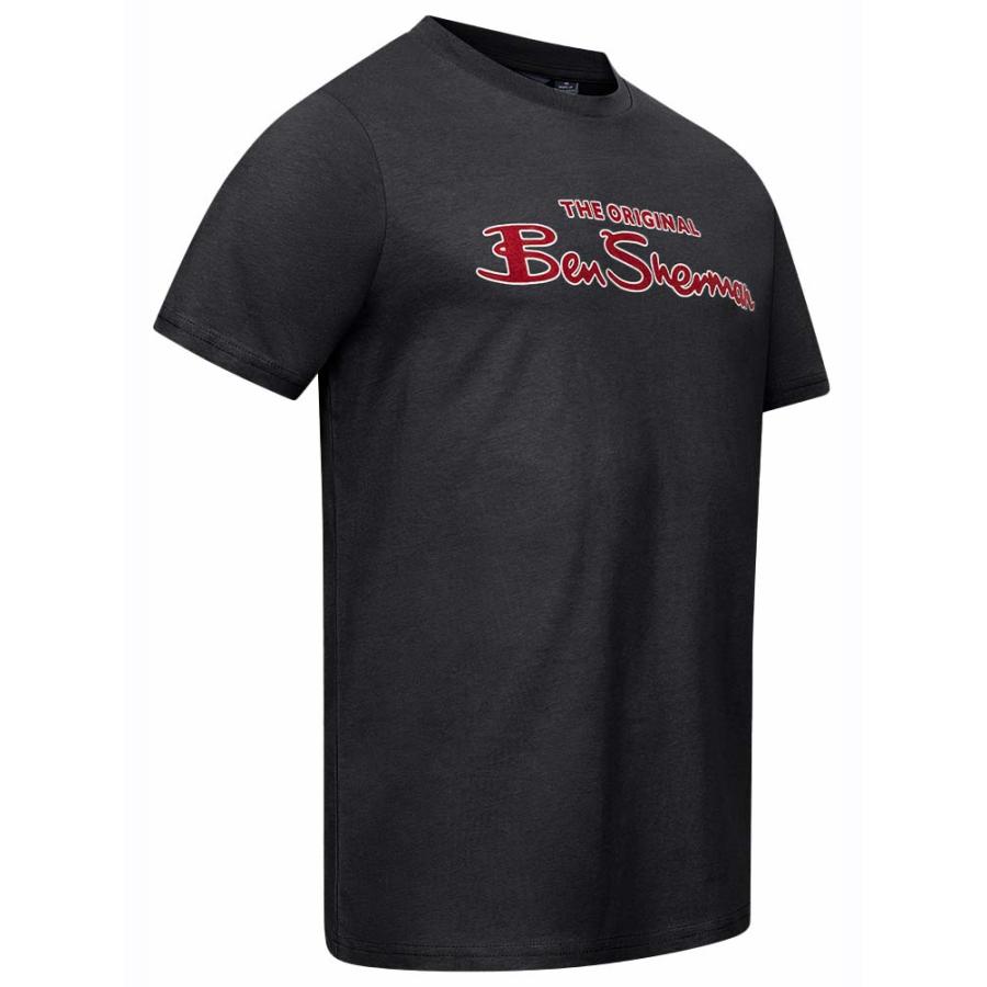 Ben Sherman ベンシャーマン / フロックロゴTシャツ(0076268) Black -送料無料- | Ben Sherman | 01