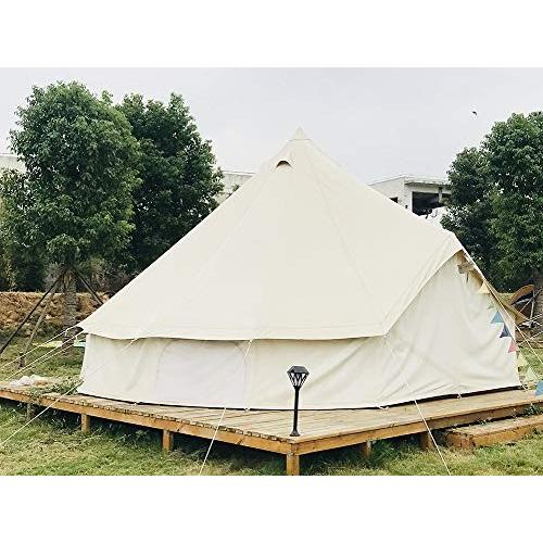 屋外4シーズン防水 オックスフォードベルテントbell tent 白いオックスフォードのテント, 直径3m :a-B082PKTTY6