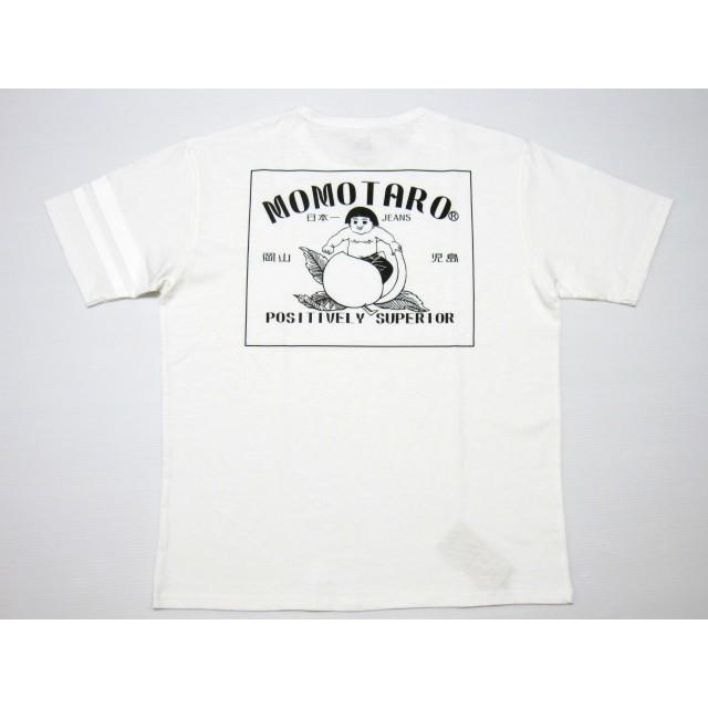 桃太郎ジーンズ ジンバブエコットンTシャツ レザーパッチ