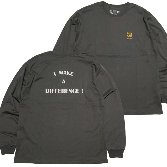BLUCO ブルコ 長袖Tシャツ DIFFERENCE プリント ロゴ メンズ ロングTシャツ ロンＴ 141-12-003｜head-lock｜10
