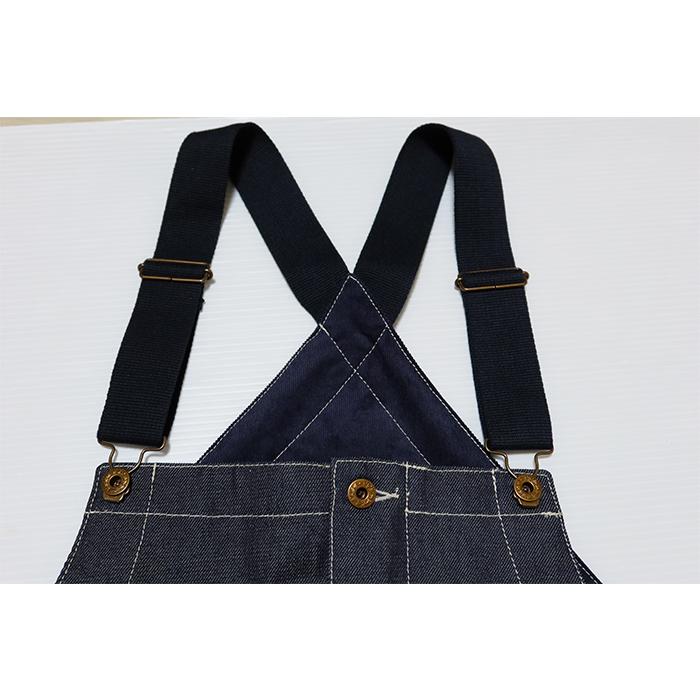 BLUCO ブルコ ジャパンデニムオーバーオール リジット BLUCO WORK GARMENT 161-43-008 インディゴ ブラック_2